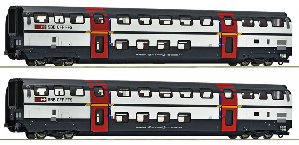 Roco 6200215 - SBB Set 2-teilig Doppelstockwagen 1. Klasse Ep. 5-6