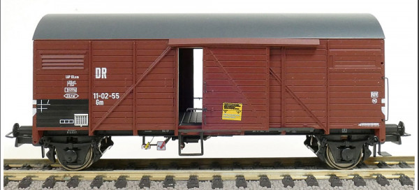 Exacttrain 23649 - DR gedeckter Güterwagen Gm Bremen Ep.3, für den Transport von Trabant Teilen