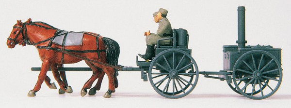 Preiser 16507 - Feldküche bespannt Deutsches Reich 1939-45 2 unbemalte Miniaturfiguren 2 unbemalte P