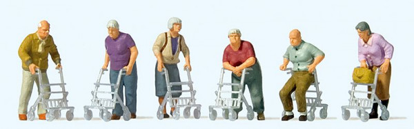 Preiser 10718 - Senioren mit Rollator