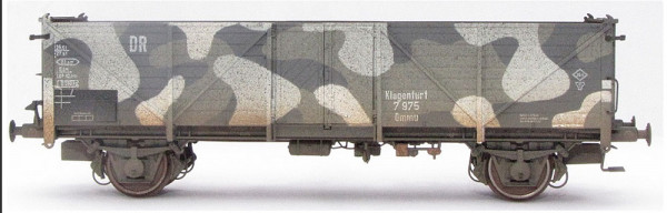 Exacttrain 22084 - DRB Hochbordwagen Klagenfurt Ep.2, Fleckentarnung, verschmutzt