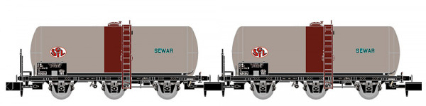 Arnold HN6675 - SNCF 2-tlg. Set dreiachsiger Weinkesselwagen „SGTL SEWAR“ Ep. IV