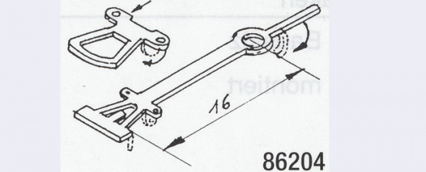Weinert 86204 - Kupplung geätzt 16 mm 2St