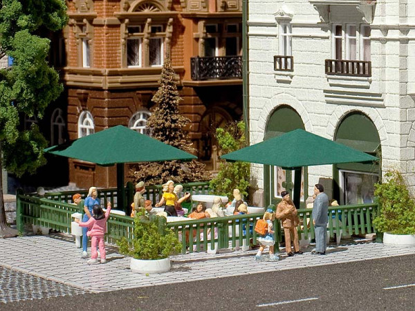 Vollmer 47665 - Biergarten-Sonnenschirme 4 Stück
