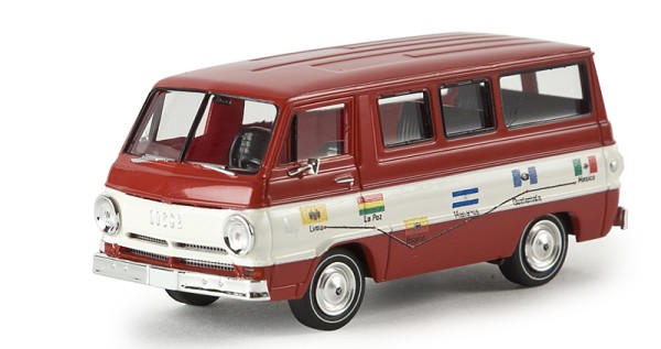Brekina 34318 - Dodge A 100 Bus "Around the world",TD