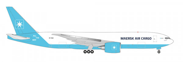 Herpa 538305 - Maersk Air Cargo Boeing 777F