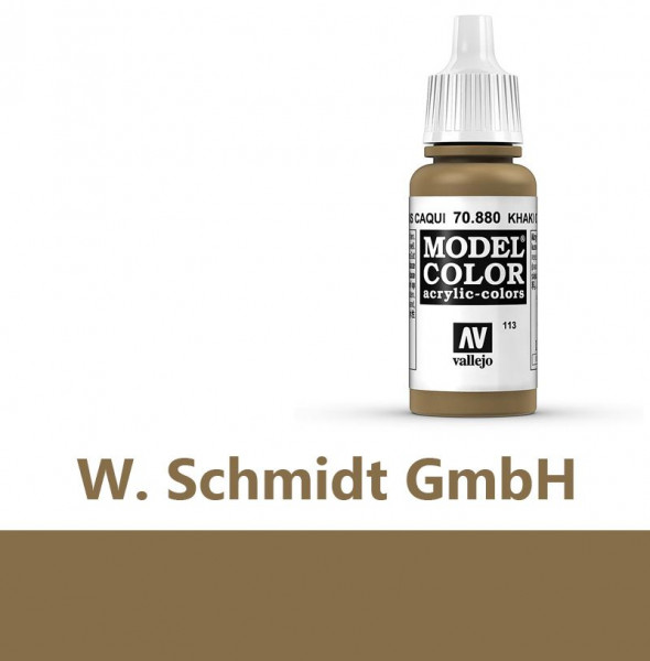 Vallejo 770880 - Model Color Farbe Khaki Grau, Matt, 17 ml