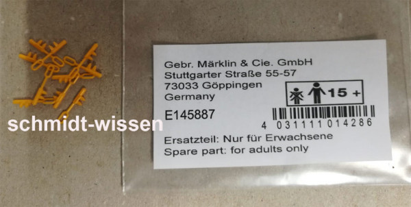 Märklin E145887 - Rangierergriff 10 Stück