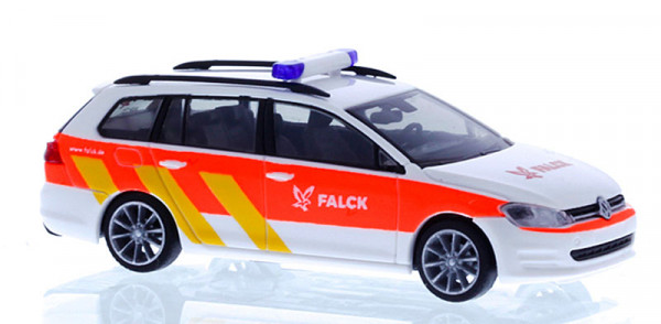 Rietze 53331 - Volkswagen Golf 7 Variant Falck Rettungsdienst Hamburg,