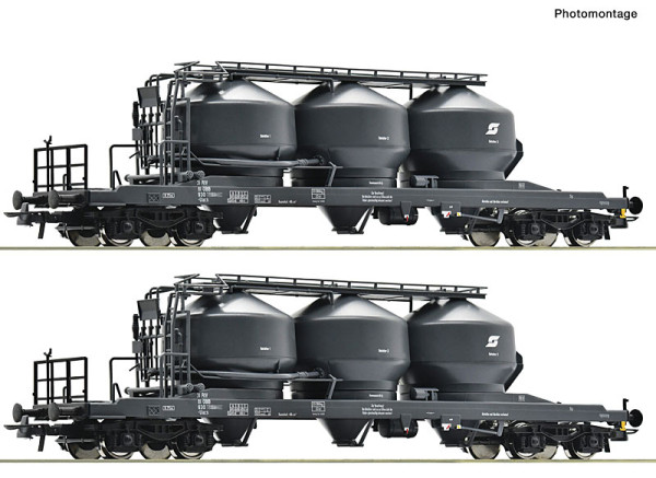 Roco 6600383 - ÖBB 2er Set Silowagen Uacs ÖBB E4