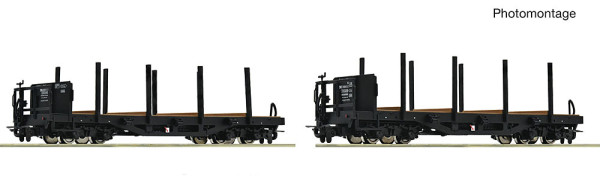 Roco 6640009 - ÖBB 2er Set Rungenwagen ÖBB E4