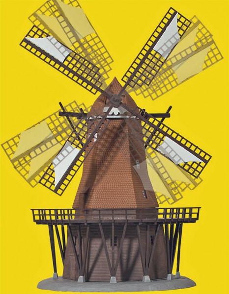 Kibri 37302 - Windmühle mit Antrieb, Funktionsbausatz