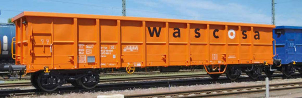 NME 554652 - WASCOSA Hochbordwagen Eanos 15,74m "WASCOSA", orange, geänd. Wag.nr., AC, FN Ep.6