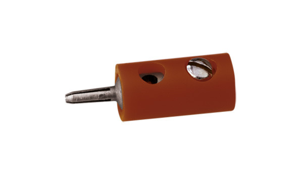Brawa 3004 - Querlochstecker, Ø 2,5 mm, braun 100-Stück