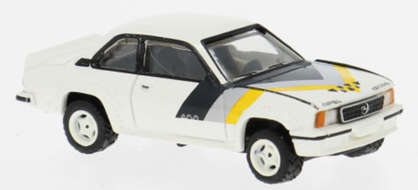 Brekina 20772 - Opel Ascona B 400 "Rallye" weiß Dekor gelb 1980