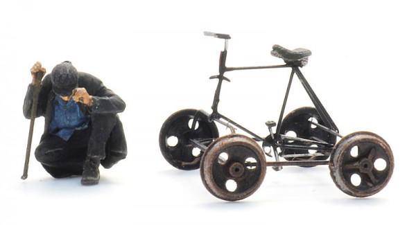Artitec 387.608 - Fahrraddraisine + Figur