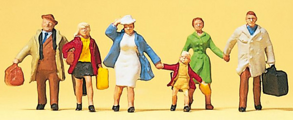 Preiser 10281 - Familie Krause verreist 6 teilig