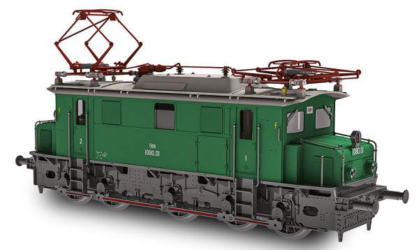 Jägerndorfer JC11002 - ÖBB Ellok Reihe 1080 grün Ep.6, Museumsauführung, AC-digital + Sound