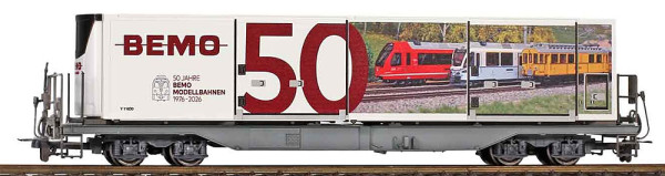 Bemo 2292150 - RhB Sb 65616 mit Klimacontainer "50 Jahre Bemo" Ep.6