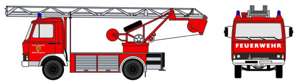 Loewe 4107 - Iveco Magirus "Zeta" 90M5 - DL18 Feuerwehr Königsberg