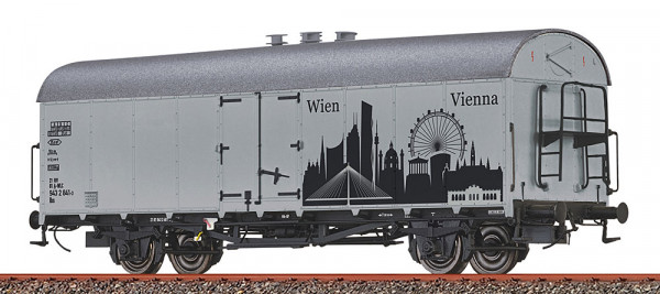 Brawa 50989 - ÖBB gedeckter Güterwagen Ibs Ep.4, "Skyline Wien"