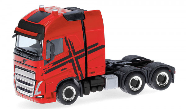 Herpa 318624-002 - Volvo FH 16 GL XL 2020 Zugm. 3achs (6x4) mit Schwerlastturm, rot