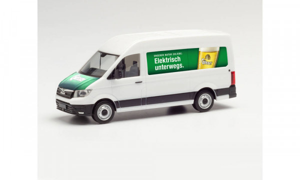 Herpa 096034 - MAN eTGE Kasten „Gösser Bier“