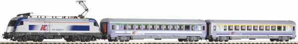 Piko 59103 - Startset PSCwlan PKP Taurus IC mit 2 Wagen. A-Gleis & Bettung