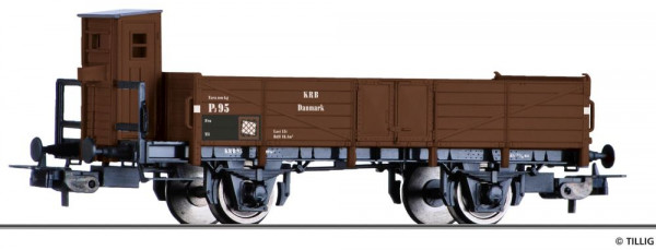 Tillig 76788 - KRB (Dänemark) offener Güterwagen mit Bremserhaus Ep.3