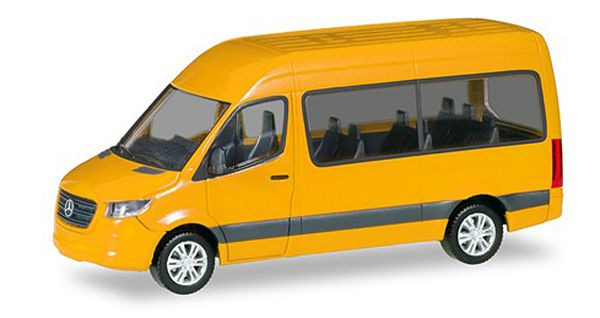 Herpa 093804-002 - MB Sprinter`18 Bus HD, gelb