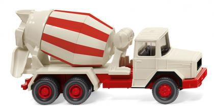 Wiking 068205- Magirus Deutz Betonmischer - cremeweiß/rot Bj.1970-78