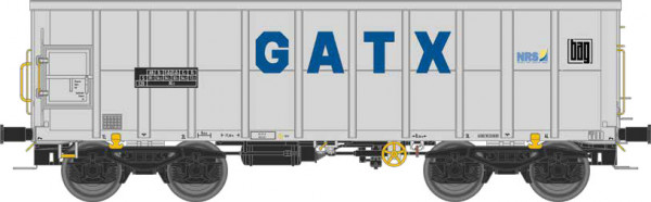 NME 545640 - NS offener Güterwagen Eamnos 11,3m "GATX - NRS - BAG", hellgrau Ep.6
