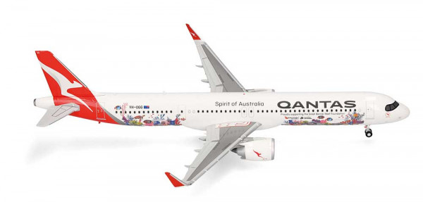 Herpa 574075 - A321XLR Qantas Great Barrier R