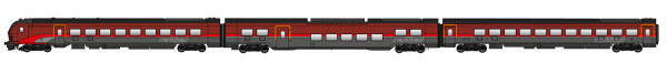 Jägerndorfer JC72302 - ÖBB Set Railjet 2 Garnitur DANI mit Steuerwagen 3-teilig Ep.6, DCC mit Funkti