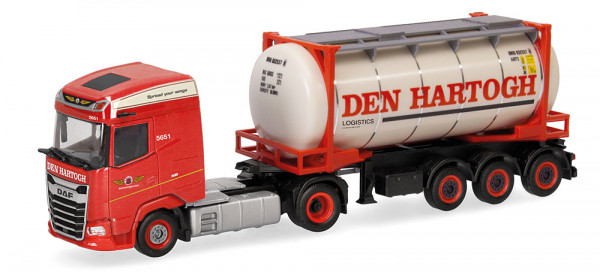 Herpa 320344 - DAF XG Swapcontainer-Sattelzug "Den Hartogh" (NL)