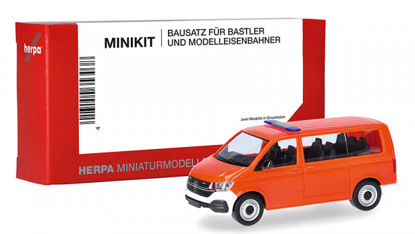 Herpa 014403 - MiKi VW T6.1 tagesleuchtrot