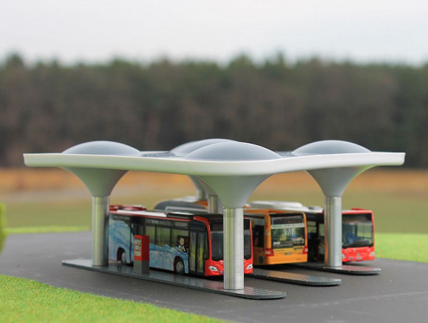 Rietze 70510 - Moderner Busbahnhof, Fertigmodell