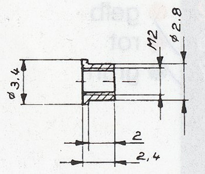 Weinert 2209 - Setzmuttern M 1,4 Sechsk. 10St