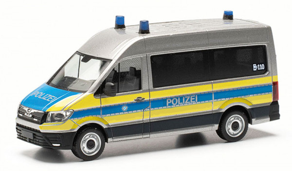 Herpa 097796 - MAN TGE Bus Hochdach "Polizei Bayern"