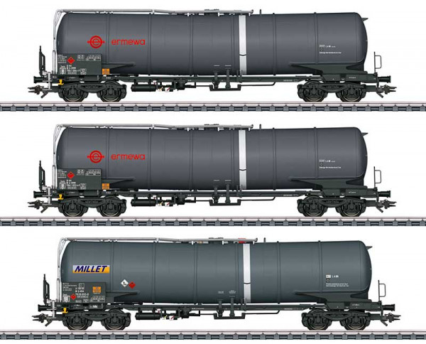 Märklin 47551 - DB AG Set 3-teilig Kesselwagen Zacns 95cbm Ep.6, "ermewa"