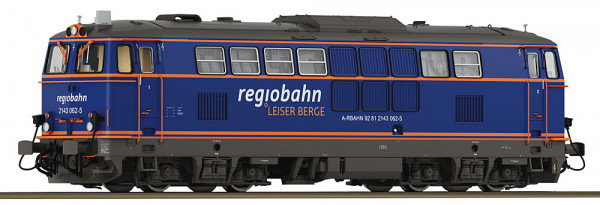 Roco 7300093 - EINSTELLER Diesellok Rh 2143 Regiobahn DC E6