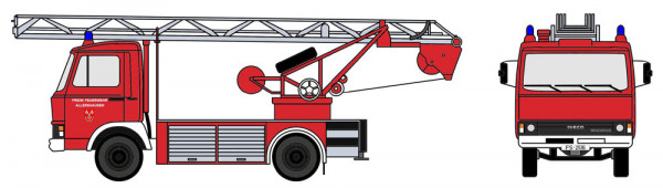 Loewe 4108 - Iveco Magirus "Zeta" 90M5 - DL18 Feuerwehr Allershausen