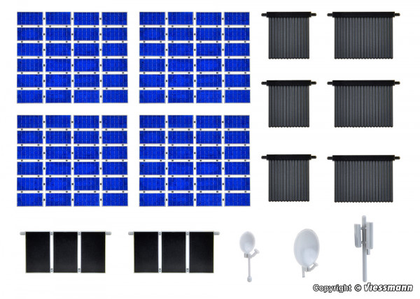 Kibri 38602 - Solar, Röhren, Photovoltaik Dachausgestaltung
