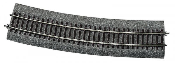 Roco 42528 - Line mit Bettung, Bogen R10, r = 888 mm/15°, (Gegenbogen zu 15°-Weichen-/Kreuzungen)