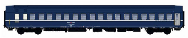 LSModels 47252 - SBB Schlafwagen T2S WLAm blau Ep. 5a, Dach blau, weisse Zierlinie