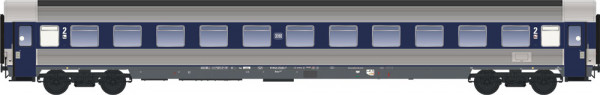 LSmodels 46012-2DC - DB LHB Personenwagen Bwümz237, 2.Klasse blau/inox Ep.4, Türen einfarbig