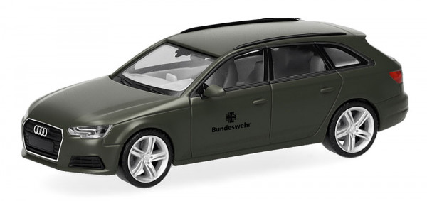 Herpa 700931 - Audi A4 Avant "BW Fuhrpark", mattoliv