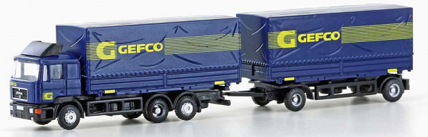 LC-Minis - LC4635 - MAN F90, 3-achs Wechselpritschen-Hängerzug GEFCO