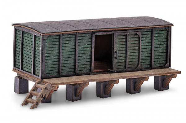Busch 8829 - Behelfsschuppen / Rampe TT