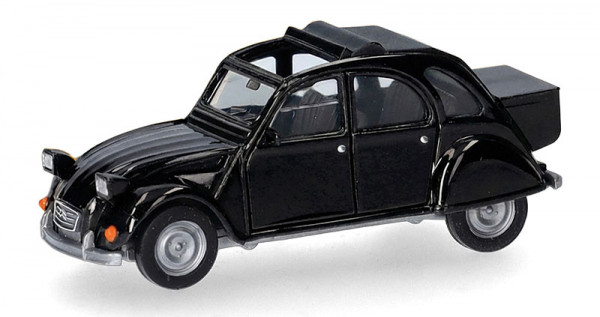Herpa 027632-007 - Citroën 2 CV mit Queue, schwarz